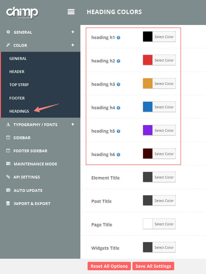 how to change the tagline color in wordpress theme 2017